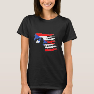 Puerto Rico Soldier Salute Veteran Patriot T-Shirt