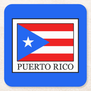 Puerto Rico Square Paper Coaster