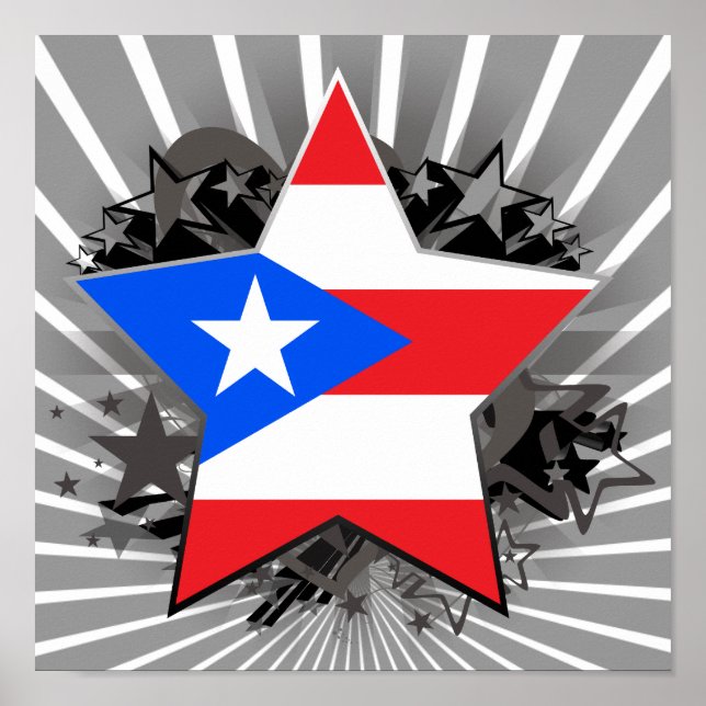 Puerto Rico Star Poster (Front)
