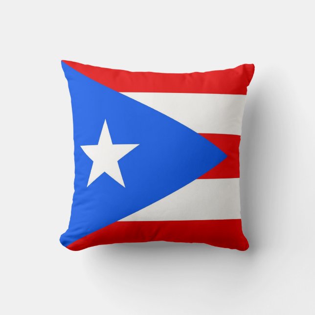 Puerto Rico State Flag American MoJo Pillow (Front)