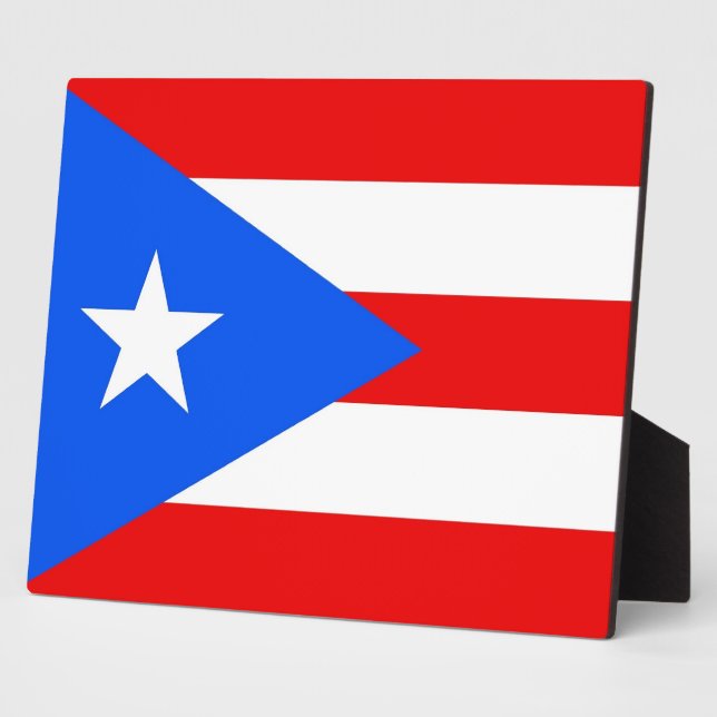Puerto Rico State Flag Plaque (Side)