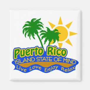 Puerto Rico State of Mind magnet