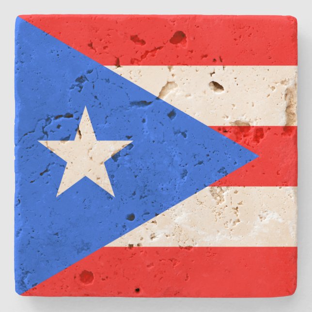 Puerto Rico Stone Coaster (Front)