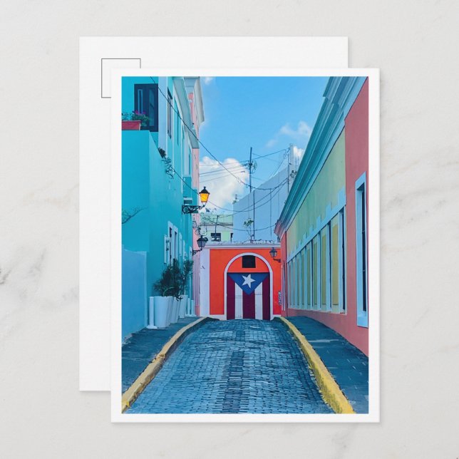 Puerto Rico Street  Postcard (Front/Back)