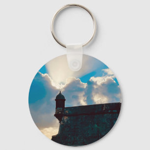 Puerto Rico Stylish Modern  Key Ring