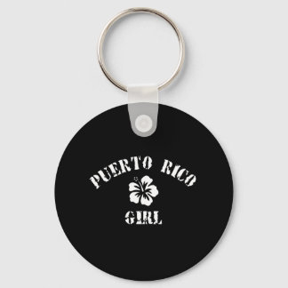 Puerto Rico Tattoo Style Key Ring