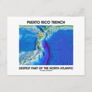 Puerto Rico Trench Deepest Part Of The N. Atlantic Postcard