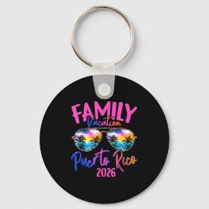 Puerto Rico Vacation 2026 Souvenir Matching Family Key Ring