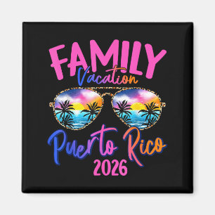 Puerto Rico Vacation 2026 Souvenir Matching Family Magnet