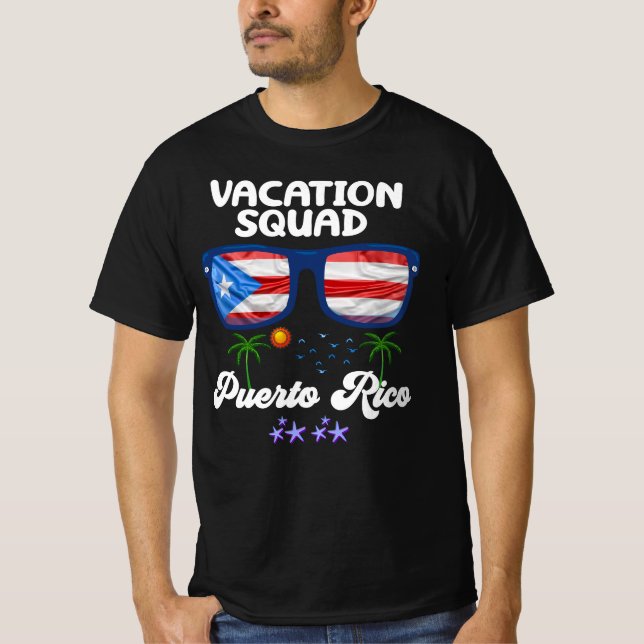 Puerto Rico Vacation Squad Group Matching  T-Shirt (Front)