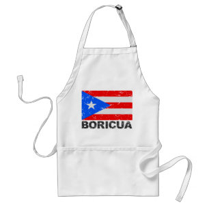 Puerto Rico Vintage Flag Boricua Standard Apron