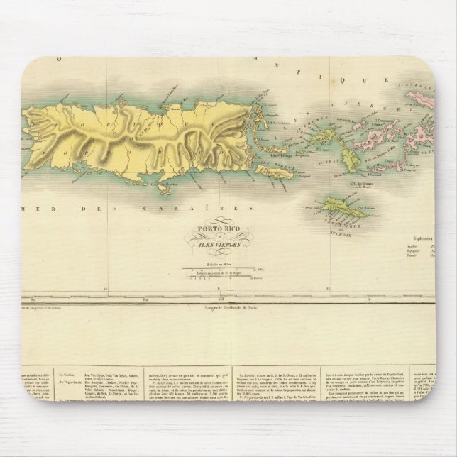 Puerto Rico, Virgin Islands Mouse Pad (Front)