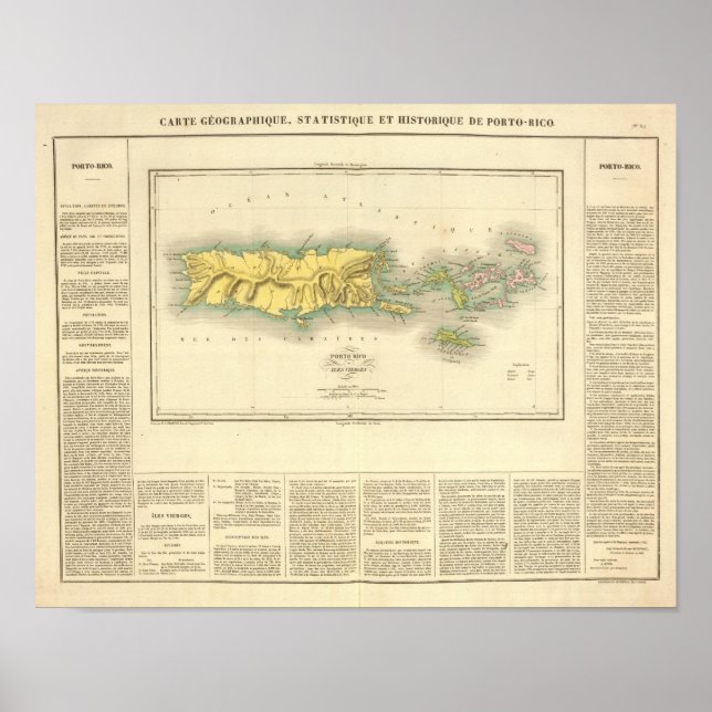 Puerto Rico, Virgin Islands Poster (Front)