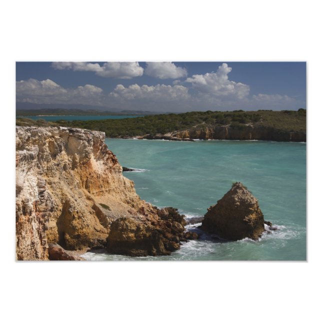 Puerto Rico, West Coast, Cabo Rojo, coastline 2 Photo Print (Front)