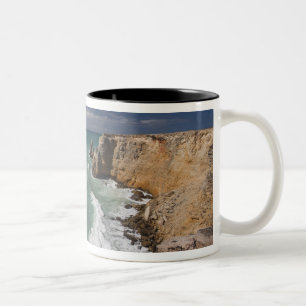 Puerto Rico, West Coast, Cabo Rojo, coastline 2 Two-Tone Coffee Mug