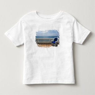 Puerto Rico. Wicker chair and tiled terrace at Toddler T-Shirt