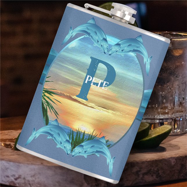Puerto Sunset 1557 Hip Flask (Creator Uploaded)