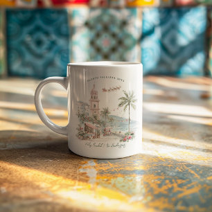 Puerto Vallarta Christmas Personalised Photo Coffee Mug