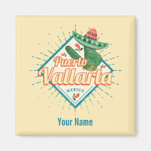 Puerto Vallarta Jalisco Mexico dancing cactus Magnet