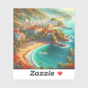 Puerto Vallarta Mexico 3 Inch Vinyl Sticker
