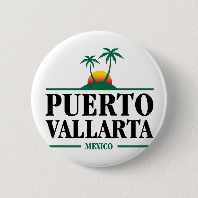 Puerto Vallarta Mexico 6 Cm Round Badge (Front)