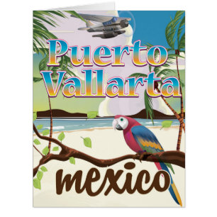 Puerto Vallarta Mexico beach travel poster