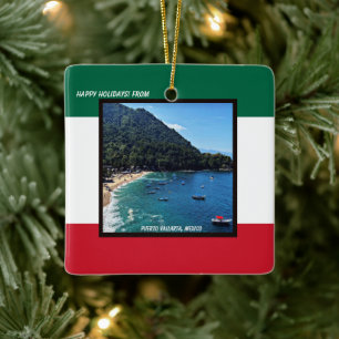Puerto Vallarta, Mexico Ceramic Ornament