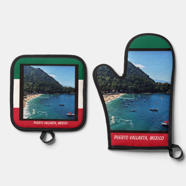 Puerto Vallarta, Mexico  Oven Mitt & Pot Holder Set (Front)
