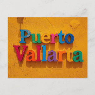 Puerto vallarta mexico postcard
