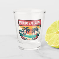 Puerto Vallarta Mexico Retro Emblem