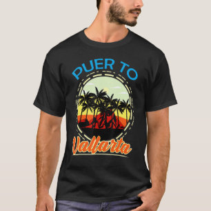 Puerto Vallarta Mexico Retro Mexican Resort Vacati T-Shirt