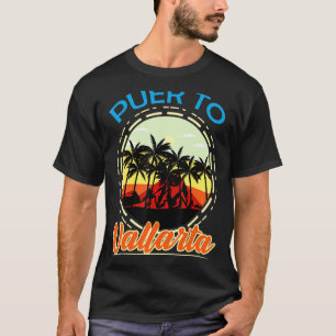 Puerto Vallarta Mexico Retro Mexican Resort Vacati T-Shirt