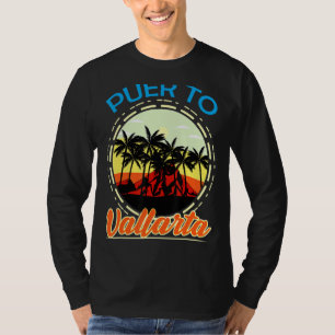Puerto Vallarta Mexico Retro Mexican Resort Vacati T-Shirt