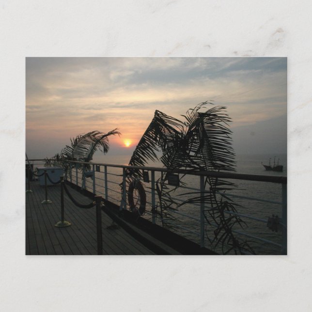 Puerto Vallarta, Mexico Sunset Postcard (Front)