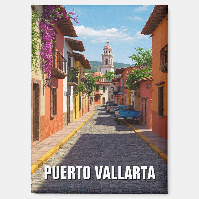 Puerto Vallarta Mexico Travel Magnet (Front)