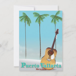 Puerto Vallarta Mexico travel poster Invitation