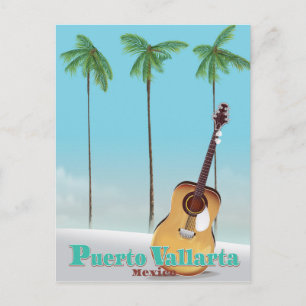 Puerto Vallarta Mexico travel poster Postcard