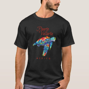 Puerto Vallarta Mexico Watercolor Sea Turtle T-Shirt