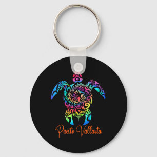 Puerto Vallarta Sea Turtle Family Vacation Summer  Key Ring