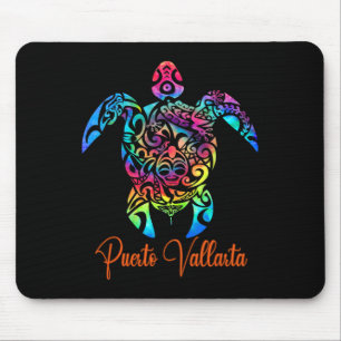 Puerto Vallarta Sea Turtle Family Vacation Summer  Mouse Pad