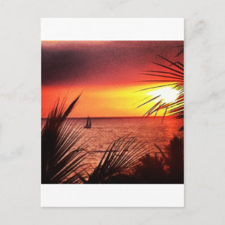 Puerto Vallarta Sunset Postcard