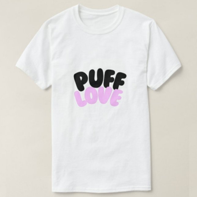 Puff Love Modern White Men's tshirts  (Creator Uploaded)
