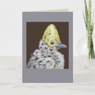 Puff the baby seagull card