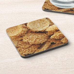 Puffed Rice Cakes ~ Asian Sweets Desserts Food Coaster