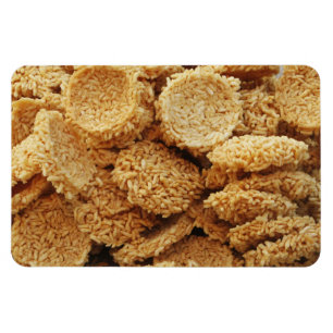 Puffed Rice Cakes ~ Asian Sweets Desserts Food Magnet