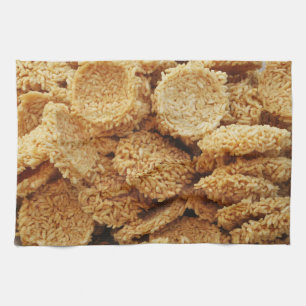 Puffed Rice Cakes ~ Asian Sweets Desserts Food Tea Towel