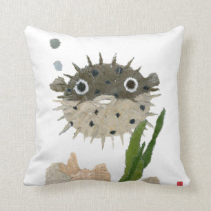 Puffer, Blowfish Cushion