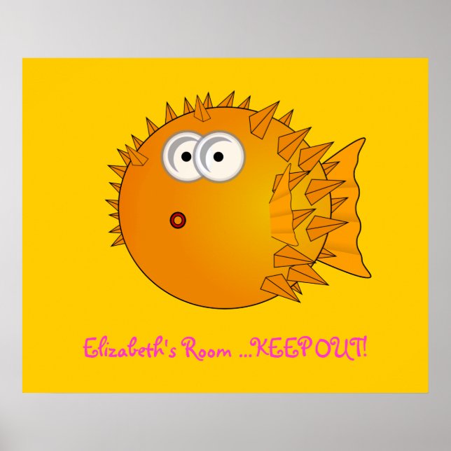 Puffer Fish - Bedroom Door Poster (Front)