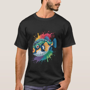 Puffer Fish Blowfish Animal Motif Sea Ocean Puffer T-Shirt