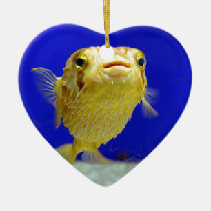 Puffer Fish Ceramic Tree Decoration